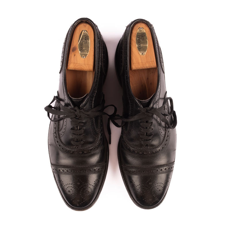 Allen Edmonds Black Brogue Cap Toe Oxfords