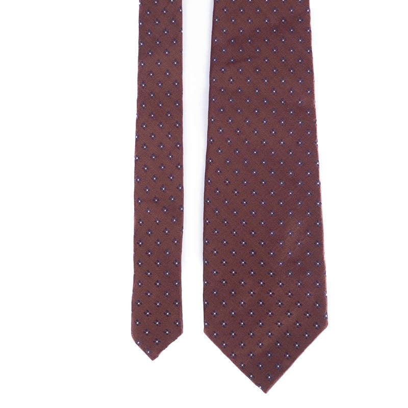 Brown Patterned Tie