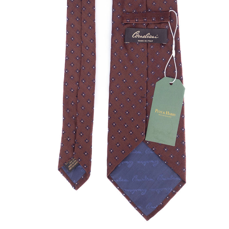 Brown Patterned Tie