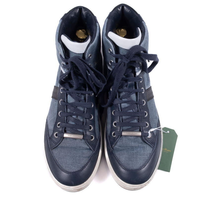 Dior Blue High Top Sneaker