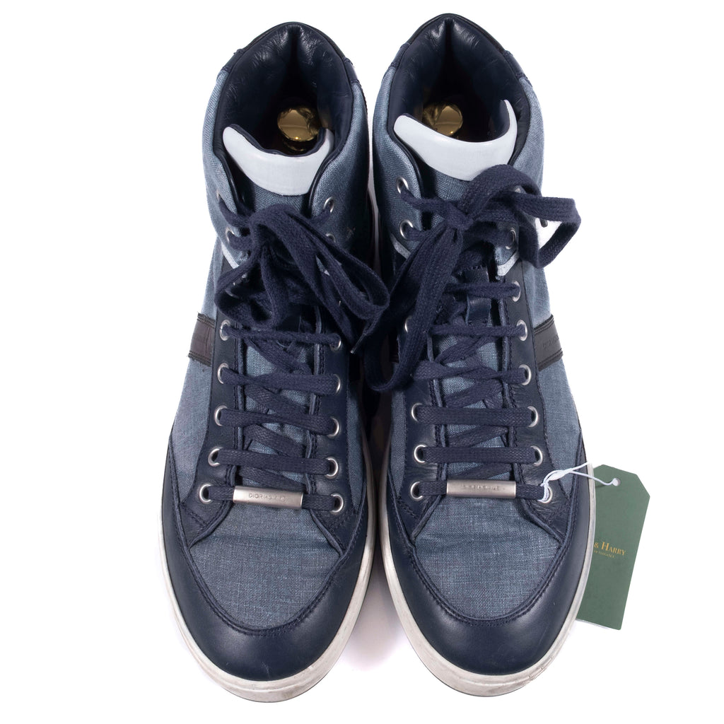 Dior Blue High Top Sneaker