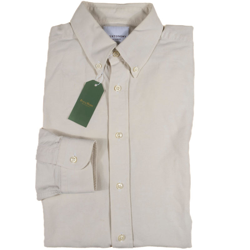 Cream Buttondown Shirt Sz 37.5