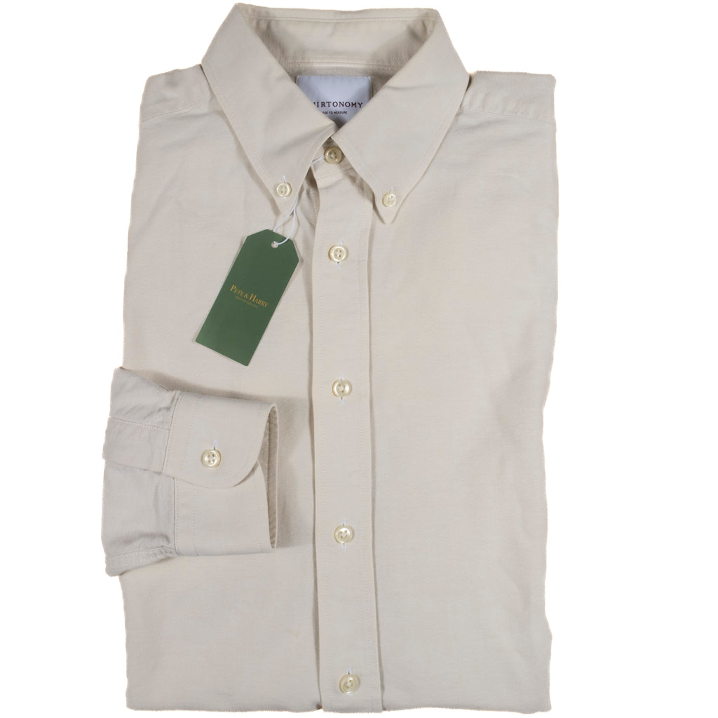 Cream Buttondown Shirt Sz 37.5