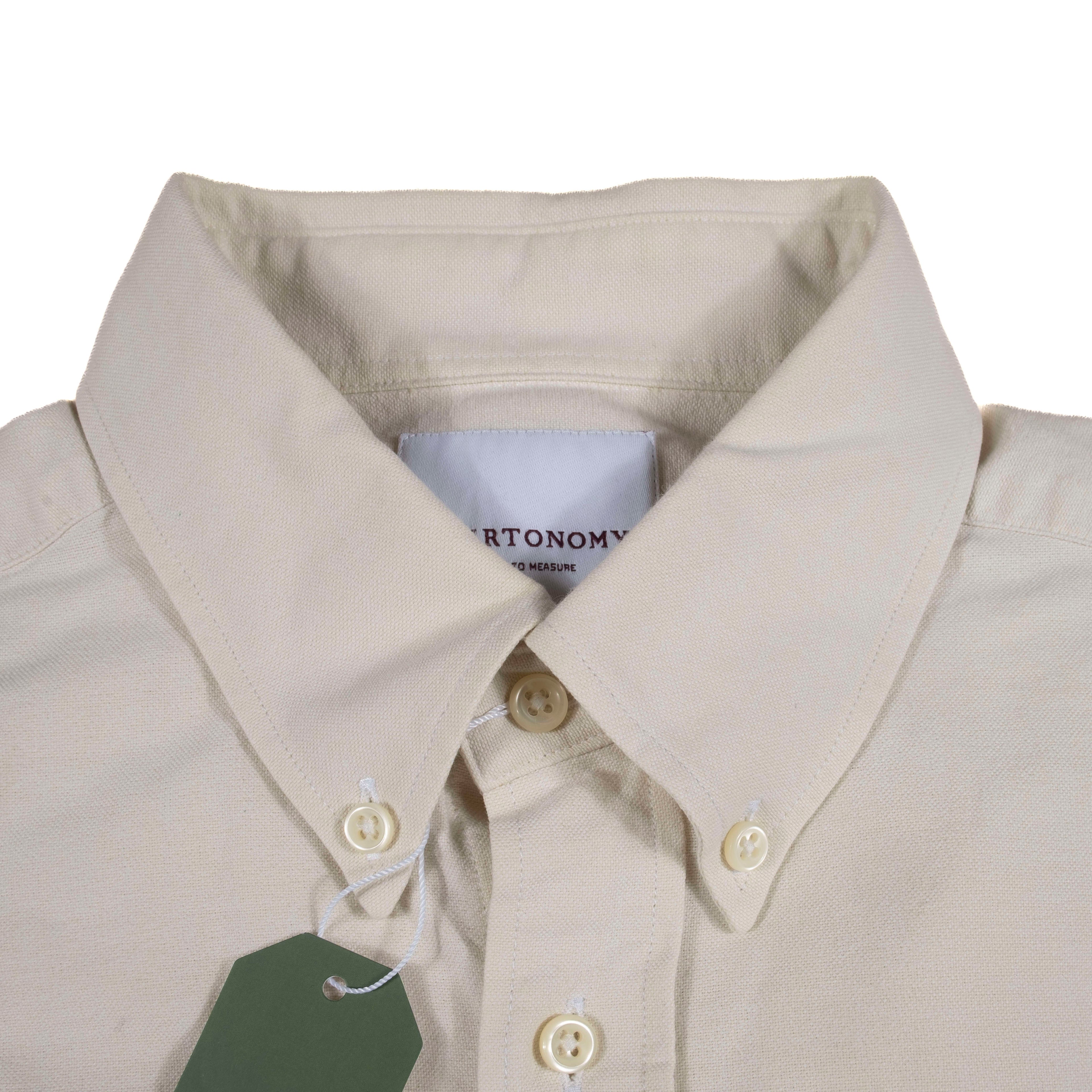 Cream Buttondown Shirt Sz 37.5