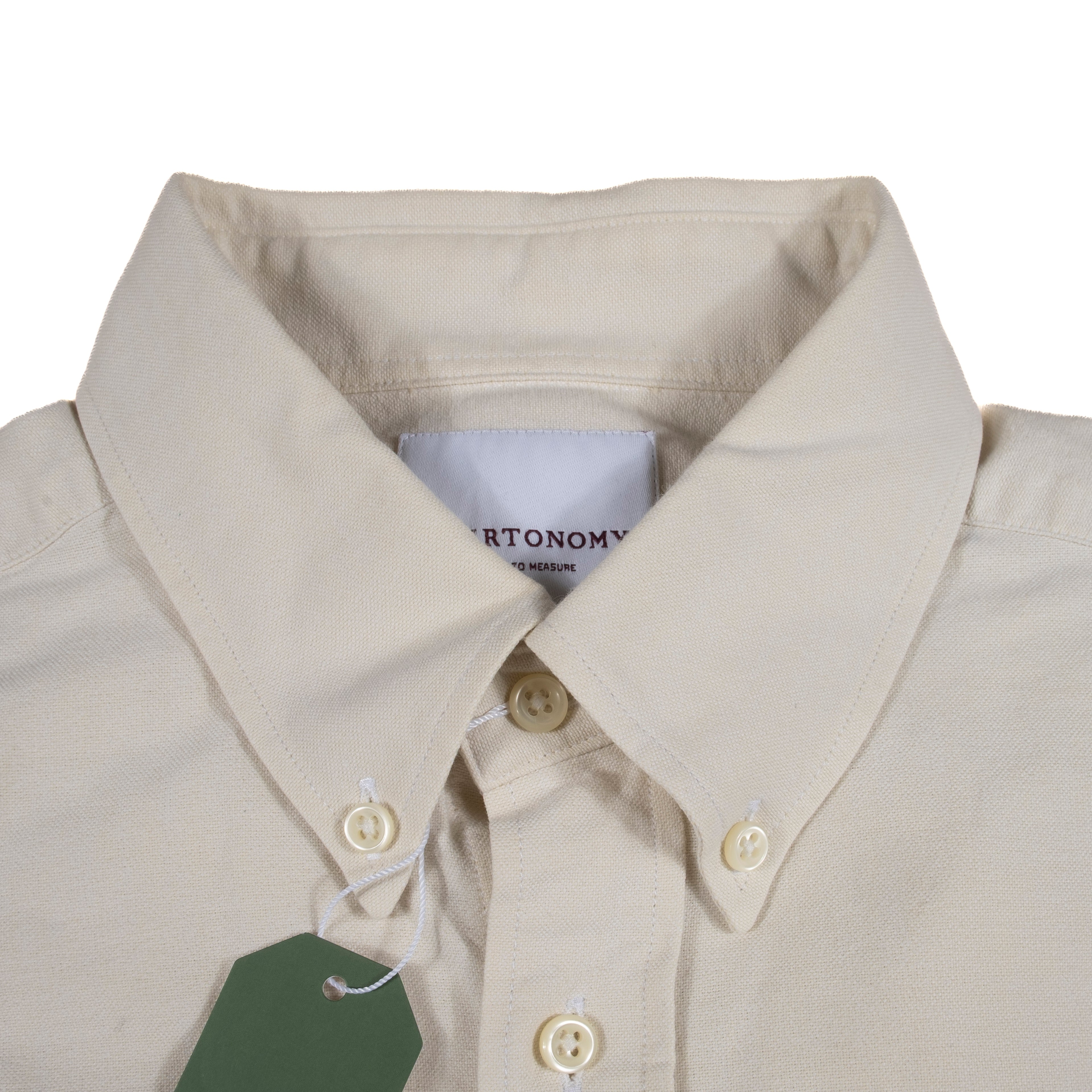 Cream Buttondown Shirt Sz 37.5