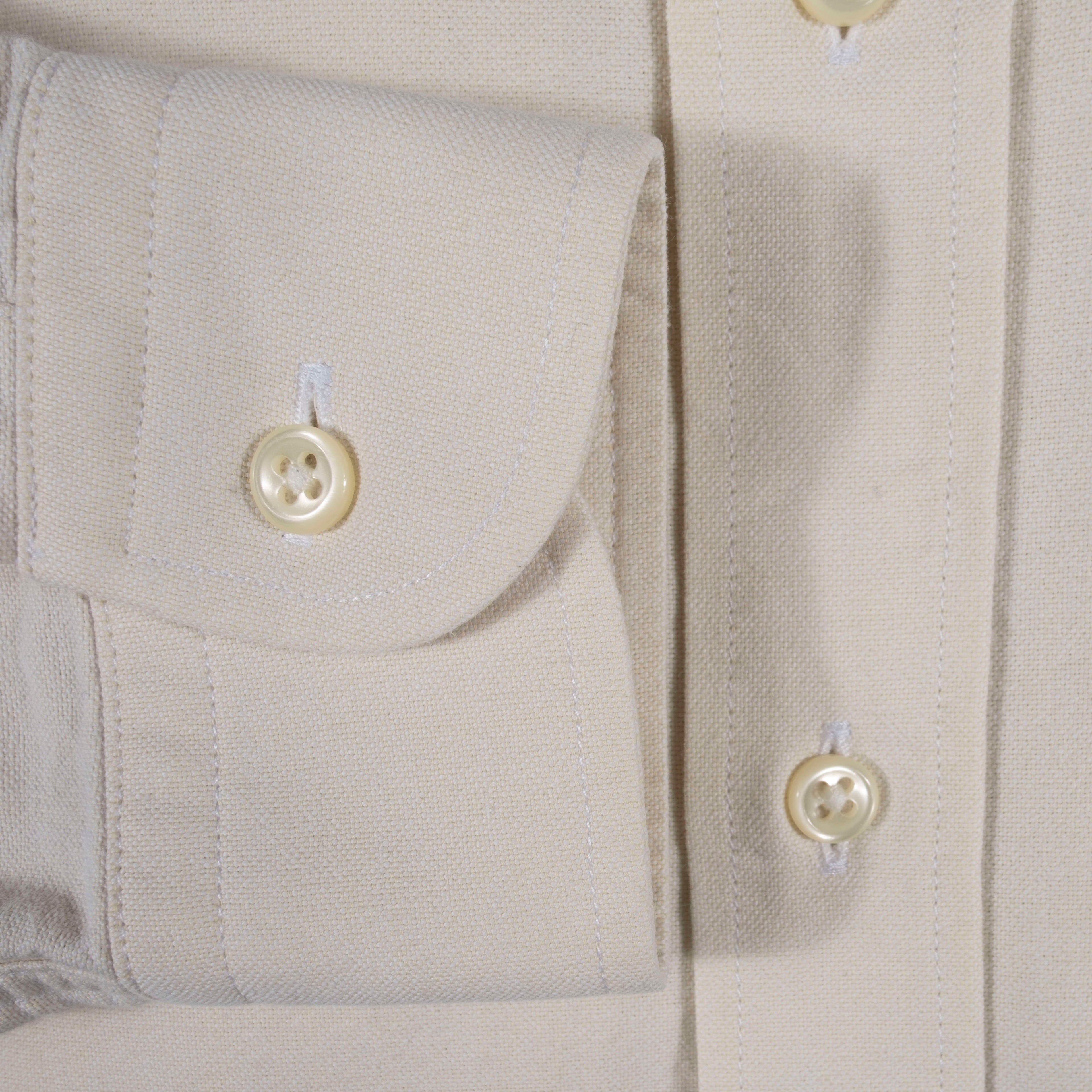 Cream Buttondown Shirt Sz 37.5