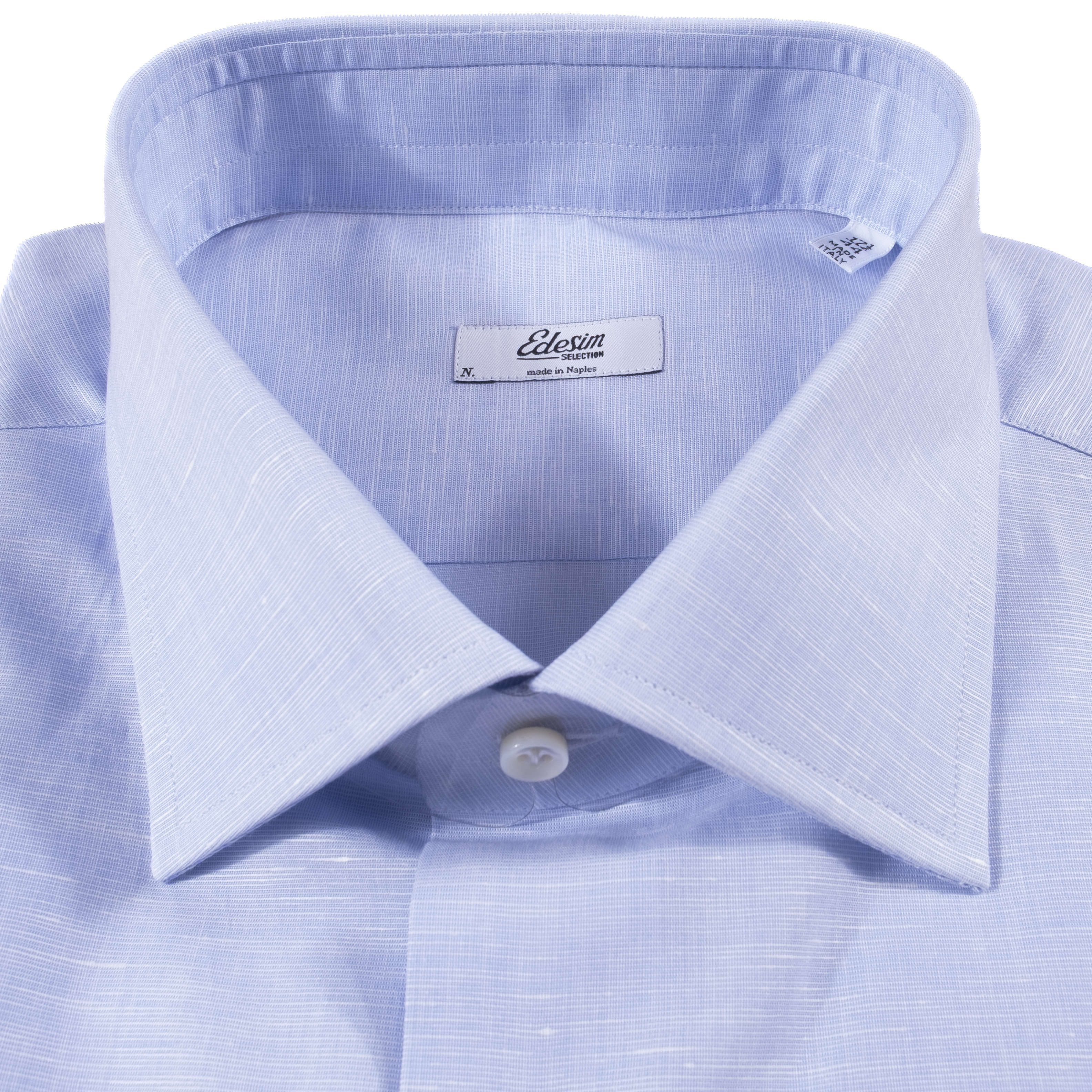 Neapolitan Hand Tailored Light Blue Shirt