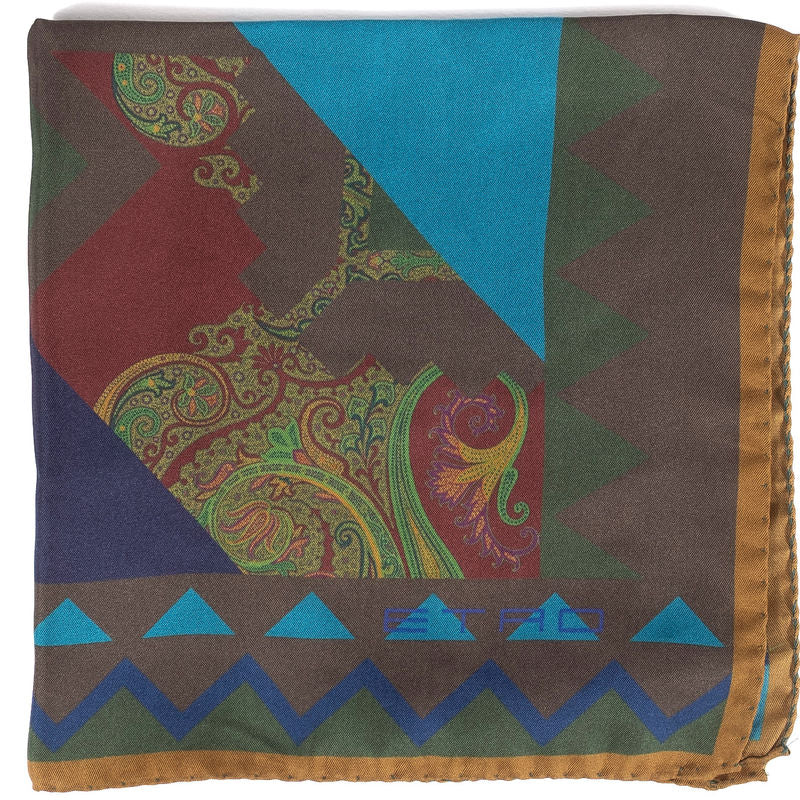 Etro Multicoloured Pocket Square