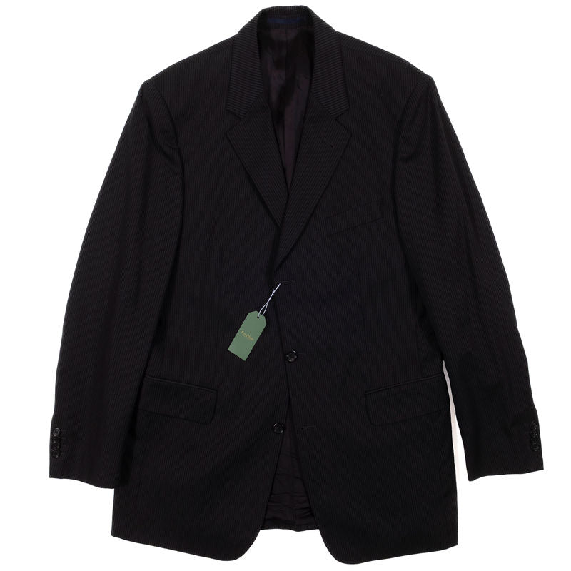 Burberry Charcoal Striped Suit Sz 52