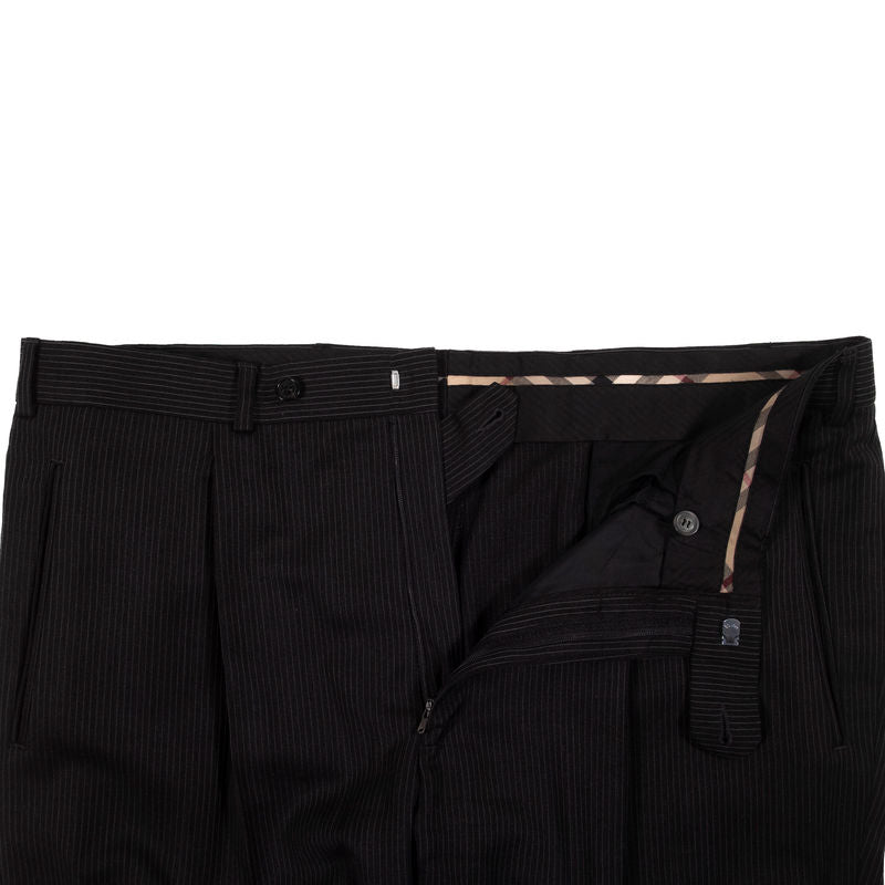 Burberry Charcoal Striped Suit Sz 52