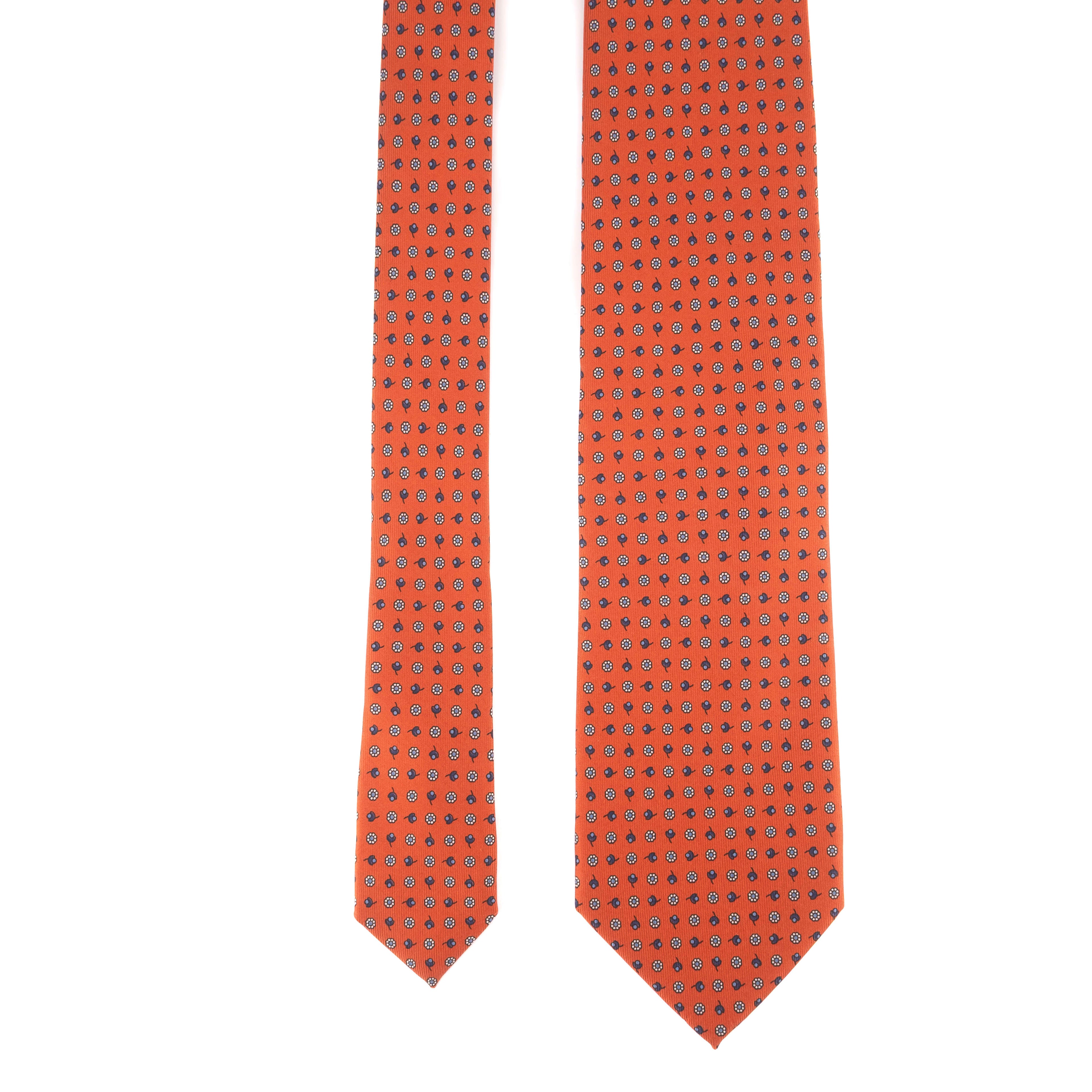 Orange Patterned Tie