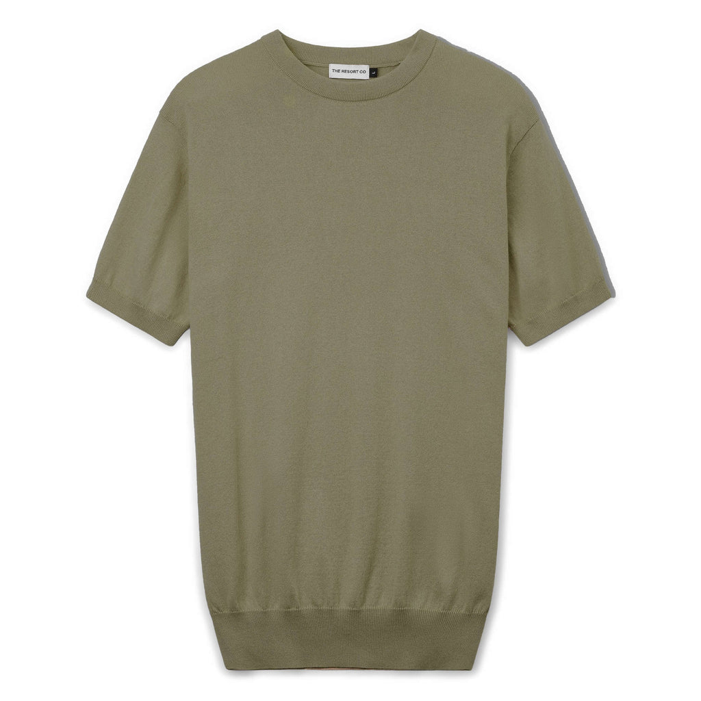 Knitted Tee Olive - Regular Retail Price 1390 Kr