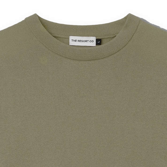 Knitted Tee Olive - Regular Retail Price 1390 Kr