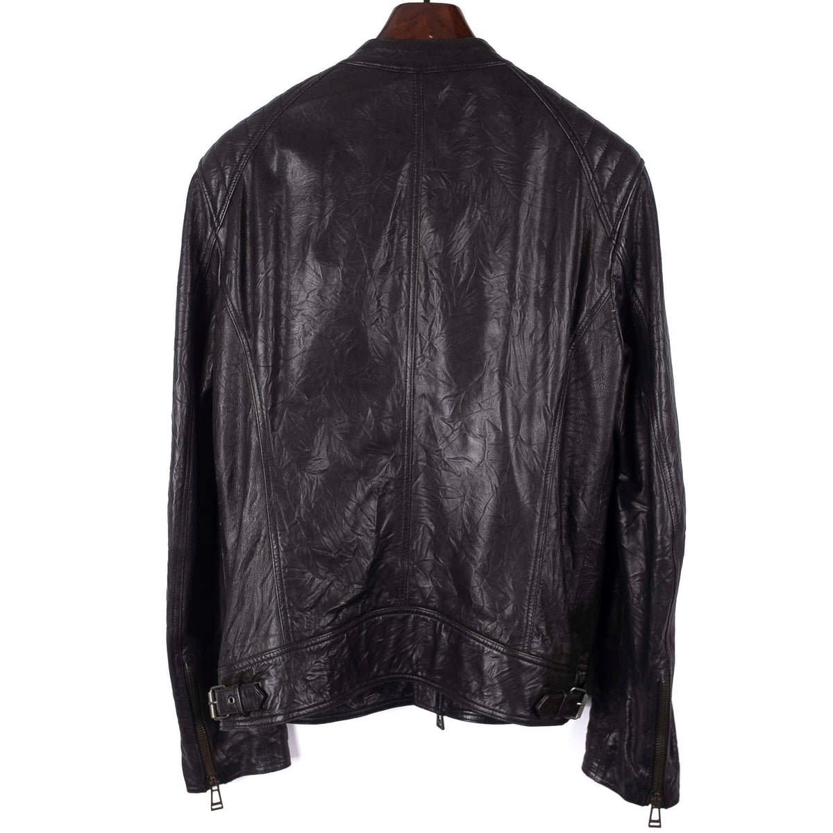 Black Leather Moto Jacket