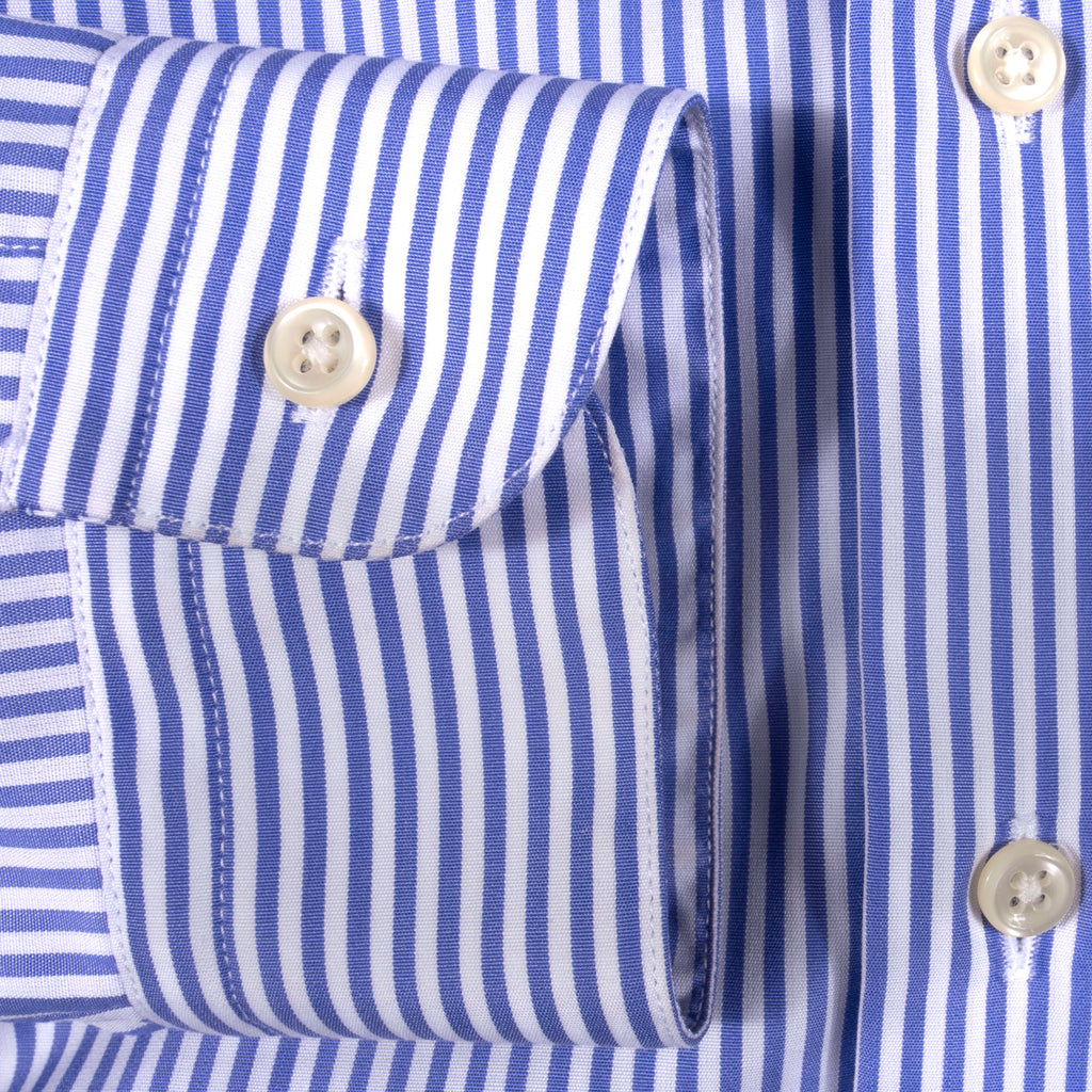 Shirtonomy Striped Club Collar Shirt Sz 39