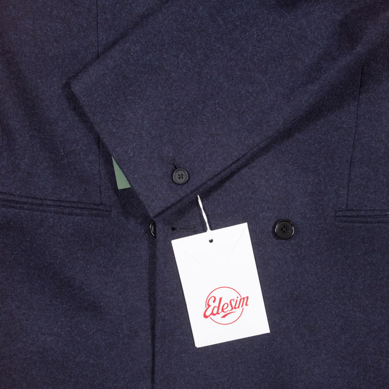 Est Retail Price 13 000 SEK - Eduardo de Simone Navy Double Breasted Flannel Sport Coat 48