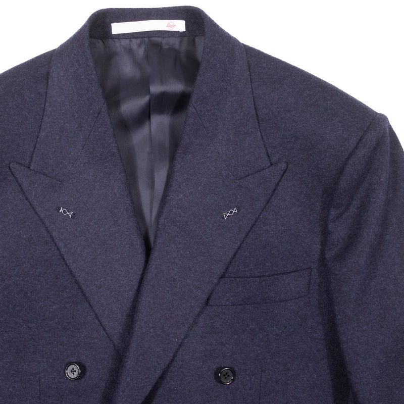 Est Retail Price 13 000 SEK - Eduardo de Simone Navy Double Breasted Flannel Sport Coat 48