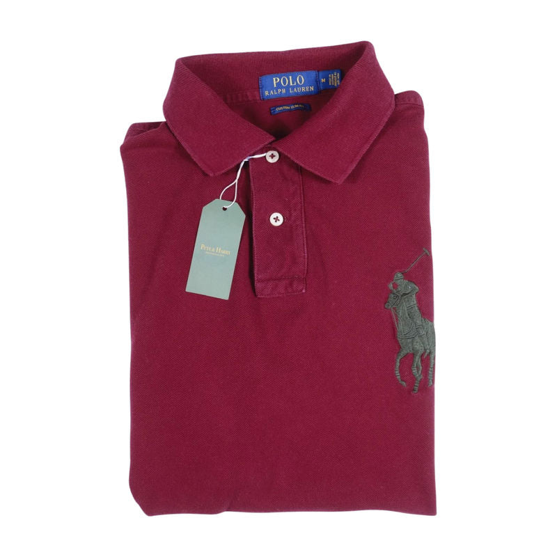Polo Ralph Lauren Burgundy Polo Shirt Sz M