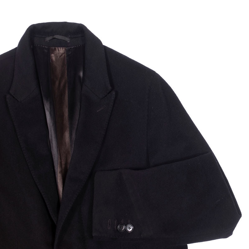 Zegna Black Wool/Cashmere Winter Coat