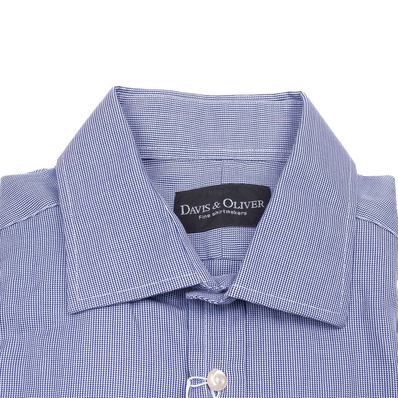 White and Blue French Cuff Shirt