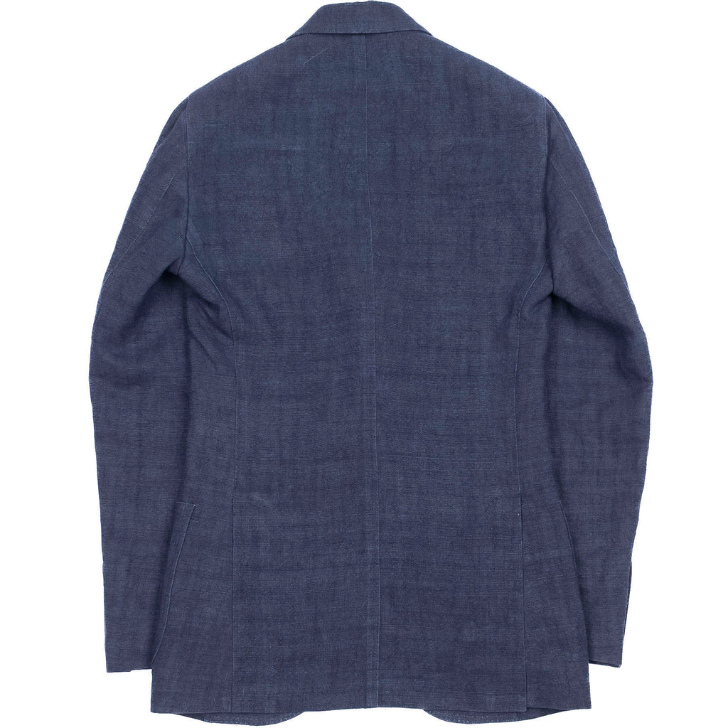 Neapolitan Hand Tailored Blue Hemp Sunrise Capsule Collection Sport Coat Sz 46