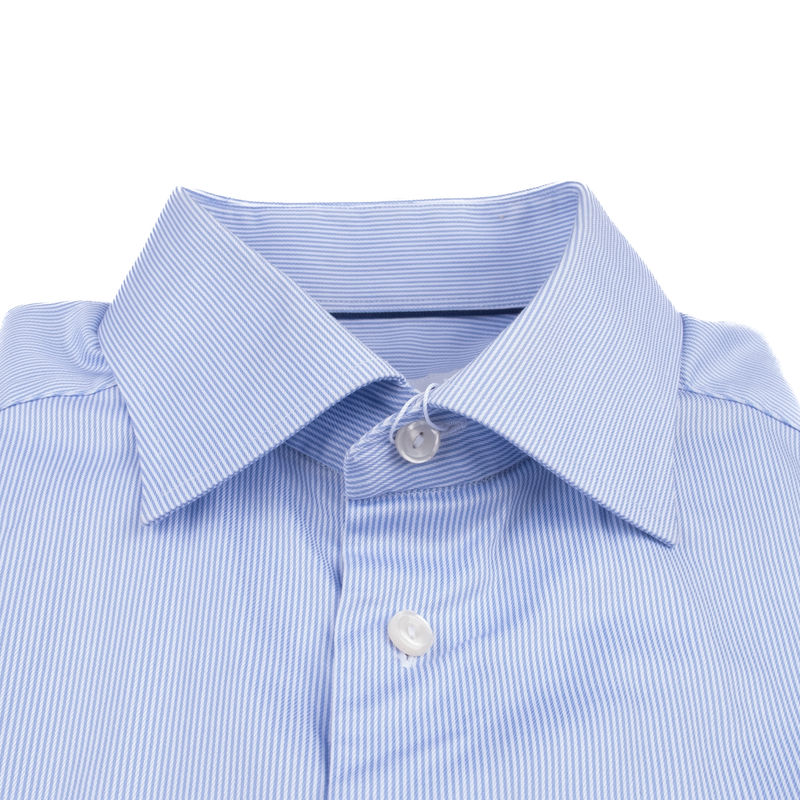 Blue and White Striped Shirt