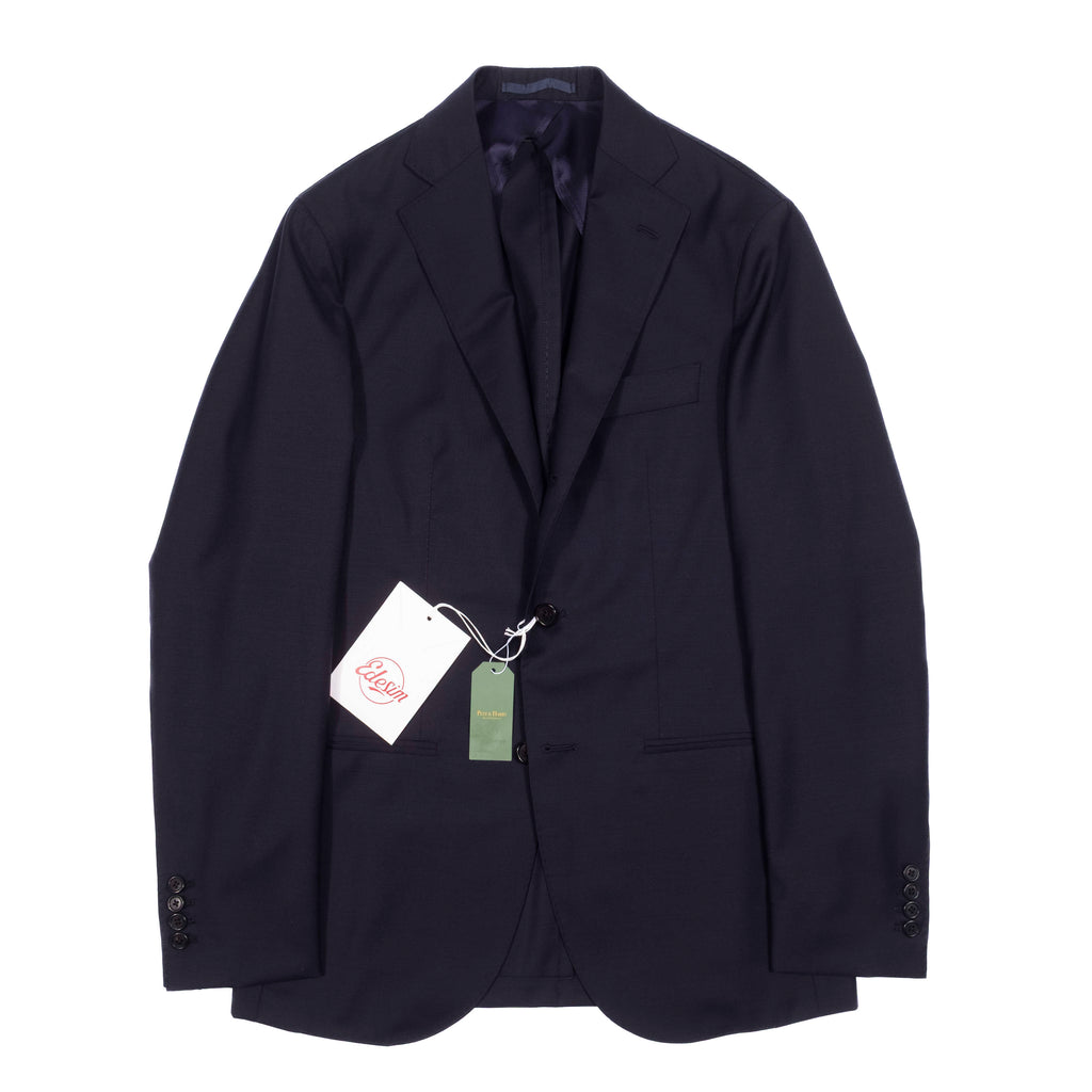 Neapolitan Hand Tailored Navy Wool Sport Coat Sz 48