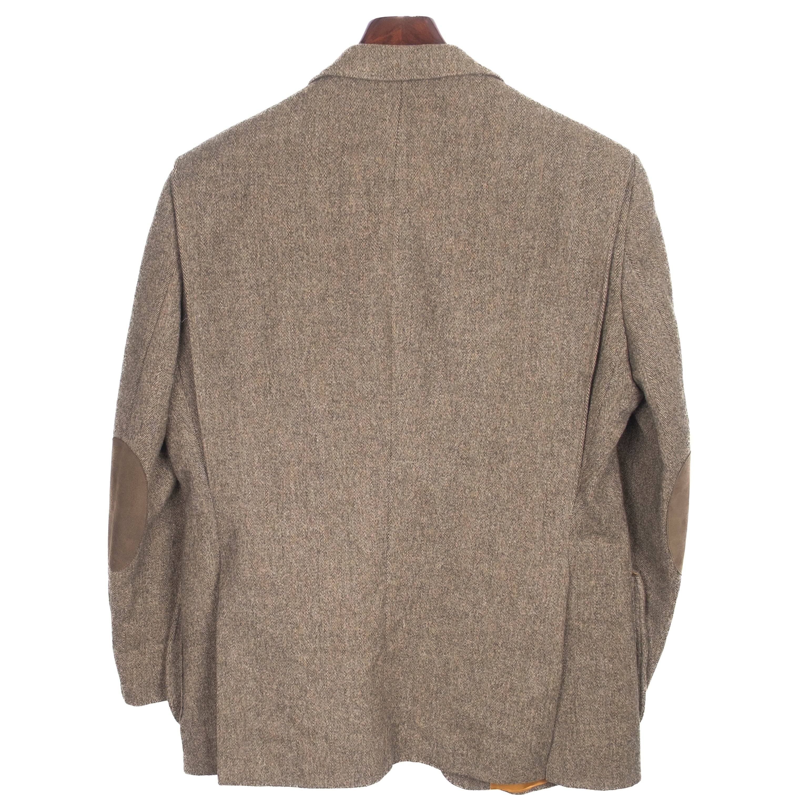 Green Herringbone Tweed Hunting Sport Coat