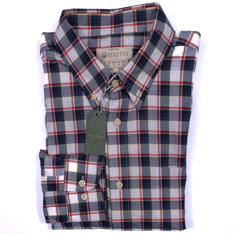 Blue, White, Red Checks Buttondown Shirt