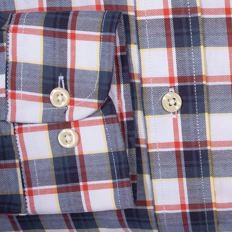 Blue, White, Red Checks Buttondown Shirt