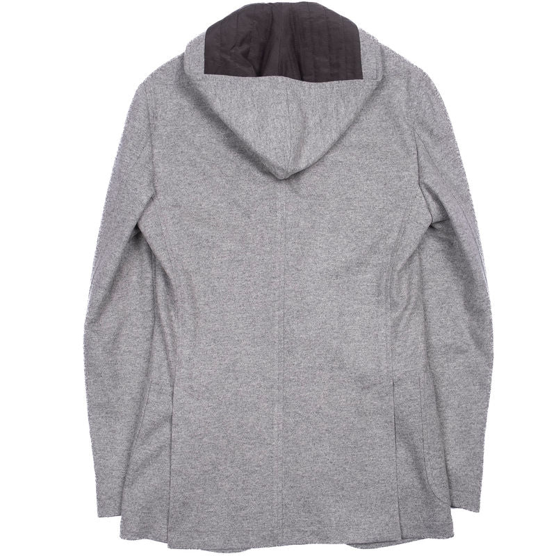 Grey Hooded Jacket Sz 46