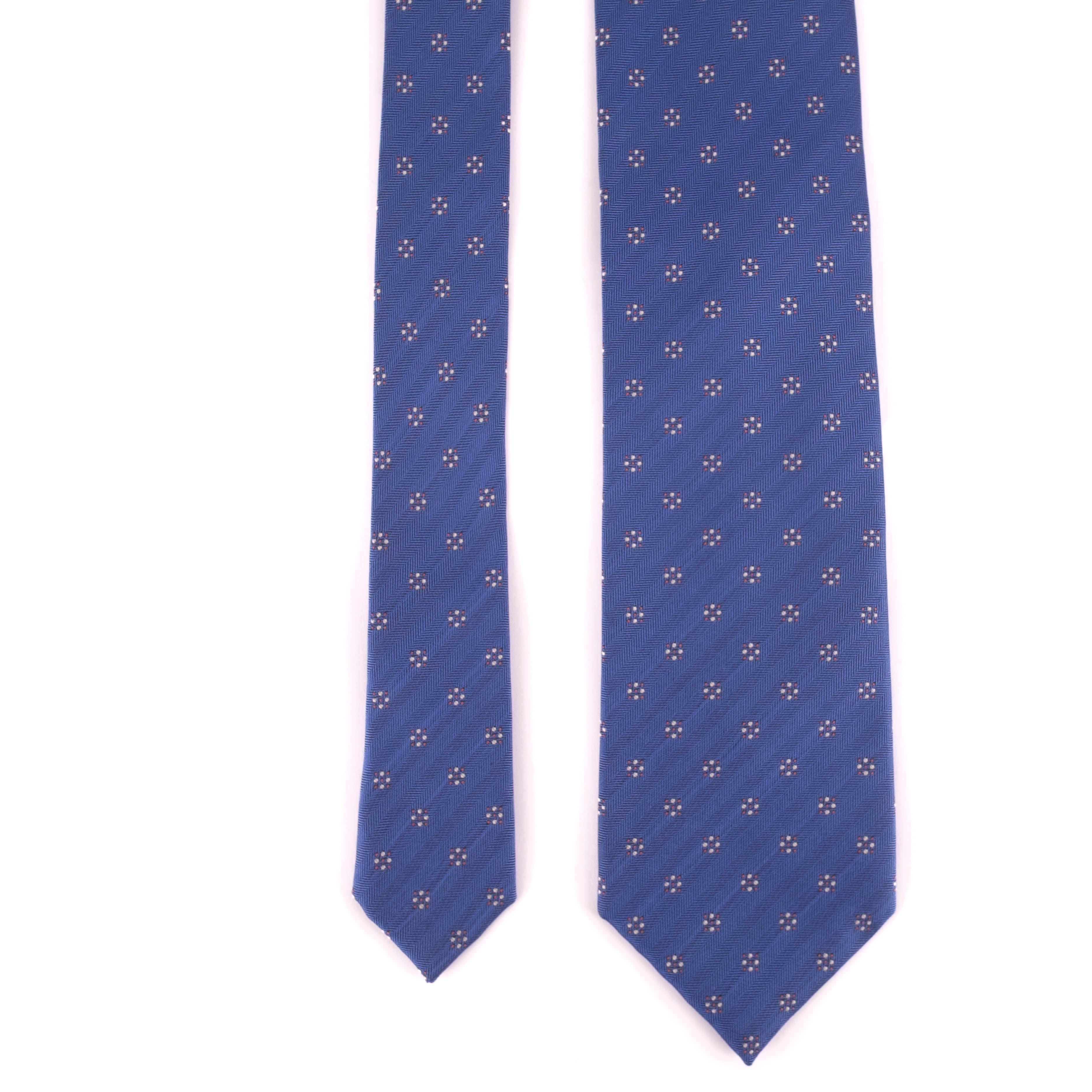 Blue Patterned Tie