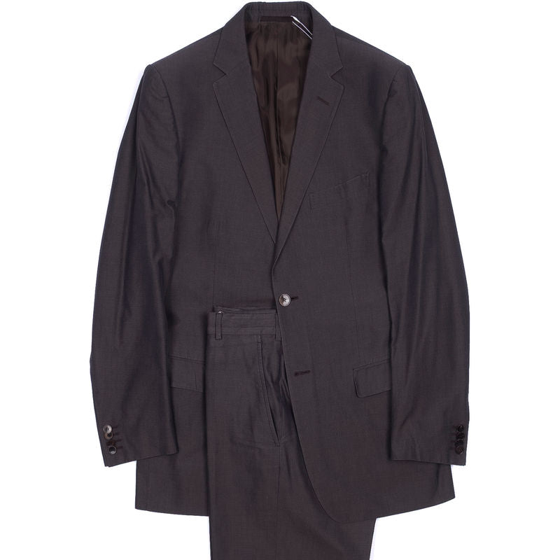 Zegna Grey Notch Lapel Business Suit