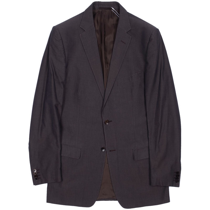 Zegna Grey Notch Lapel Business Suit