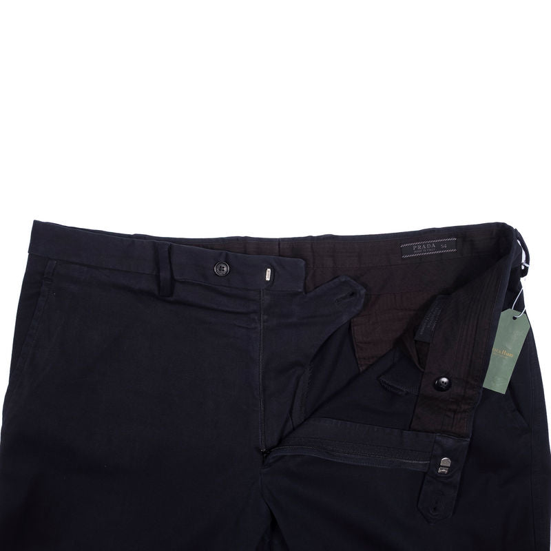 Prada Black Cotton Trouser Sz 54