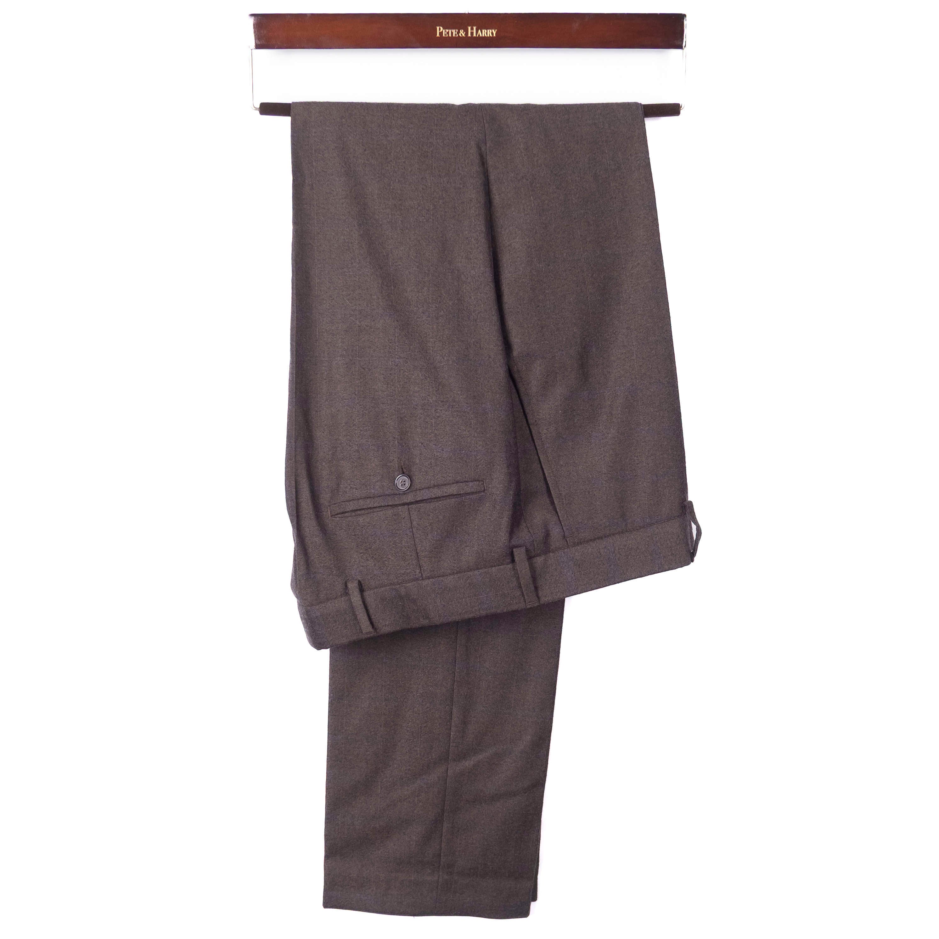 Brown Flannel Dress Trouser