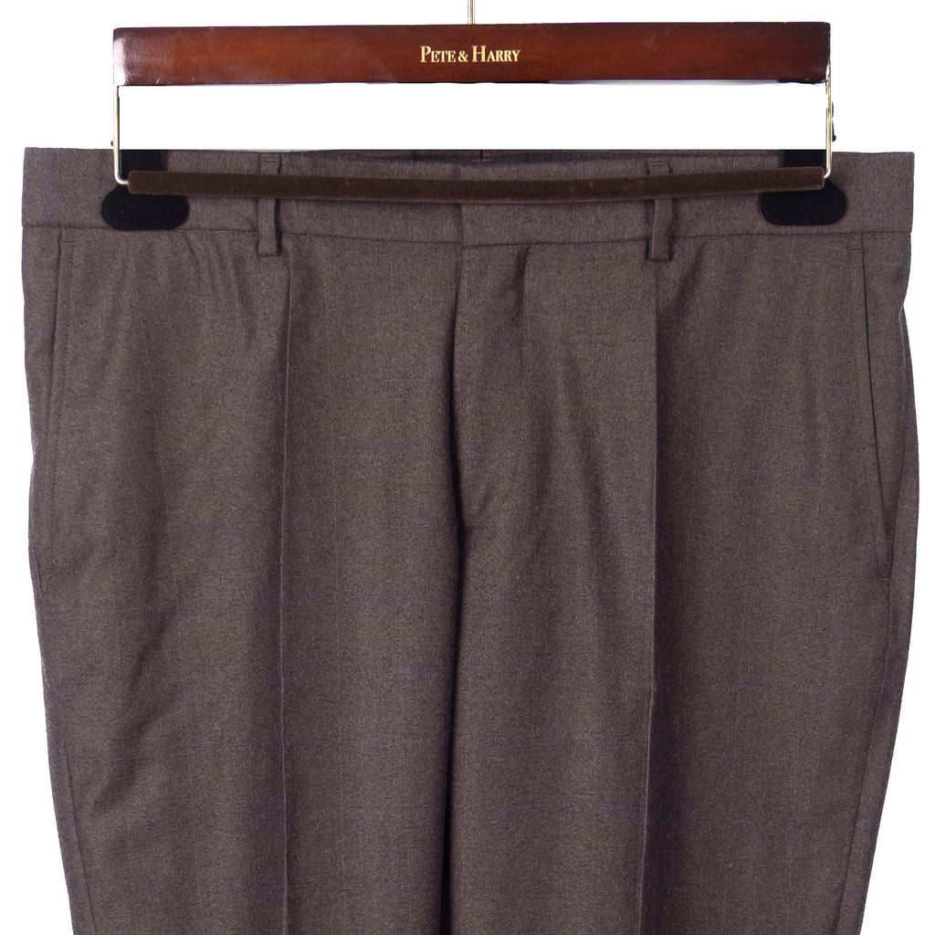 Brown Flannel Dress Trouser