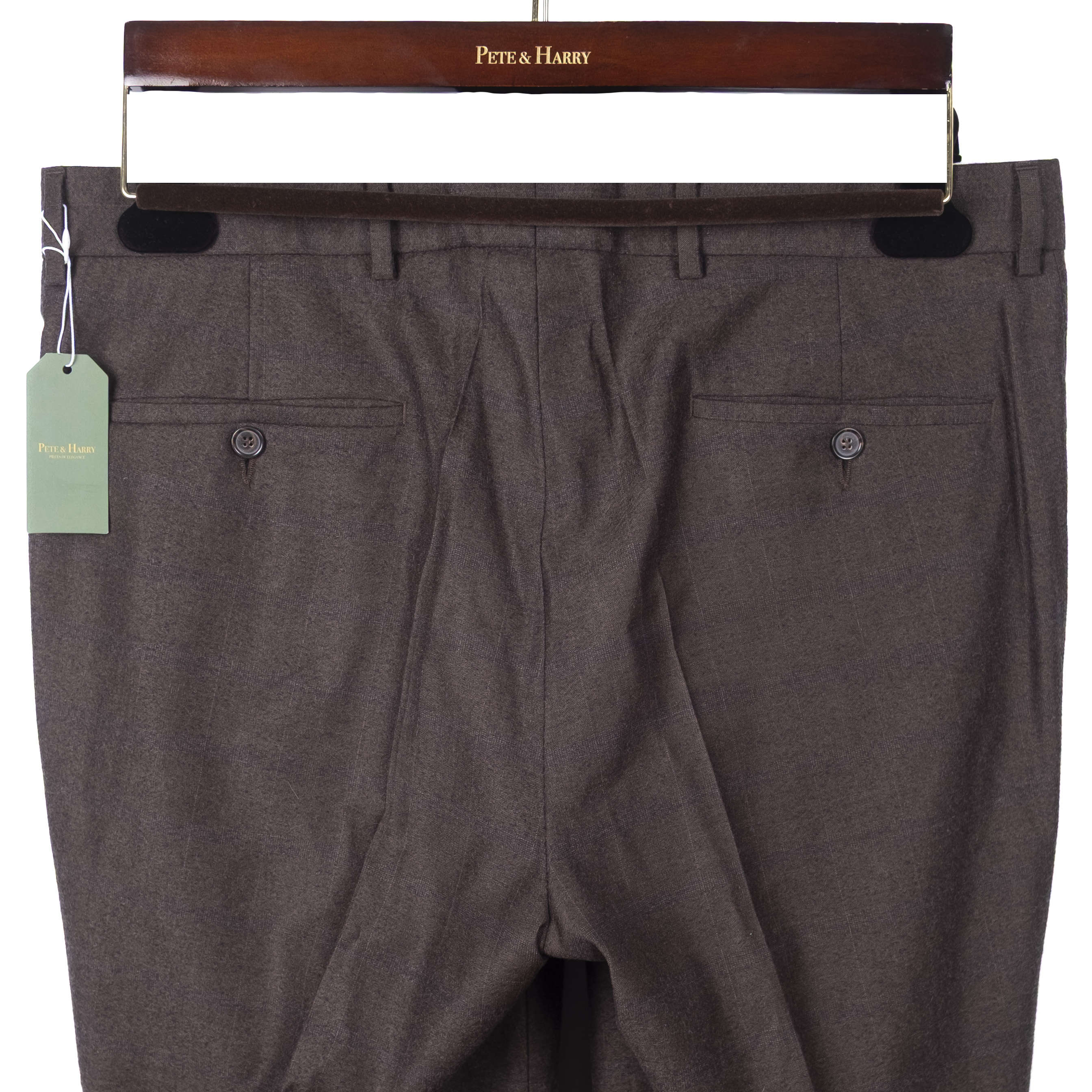 Brown Flannel Dress Trouser