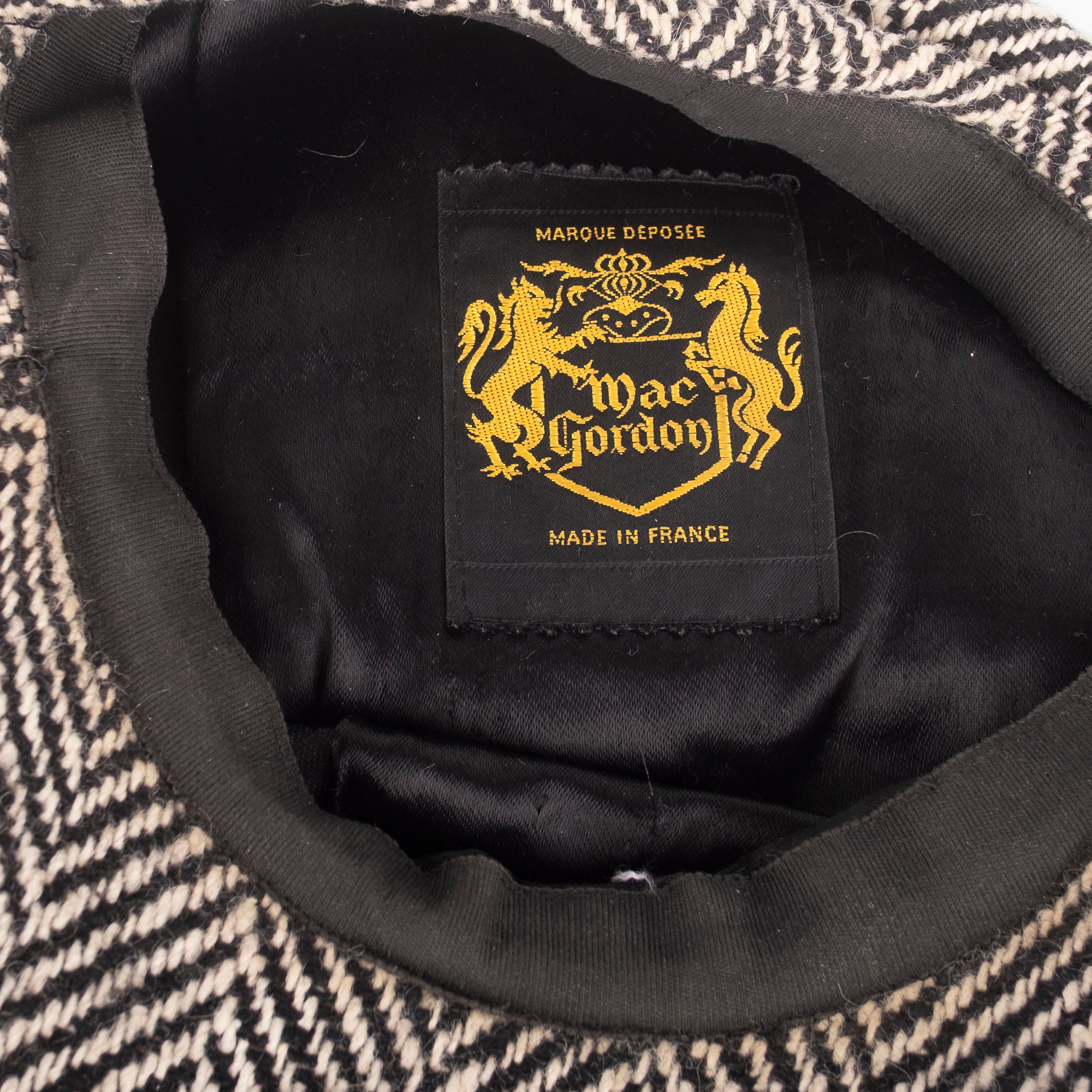 Grey Herringbone Newsboy Cap