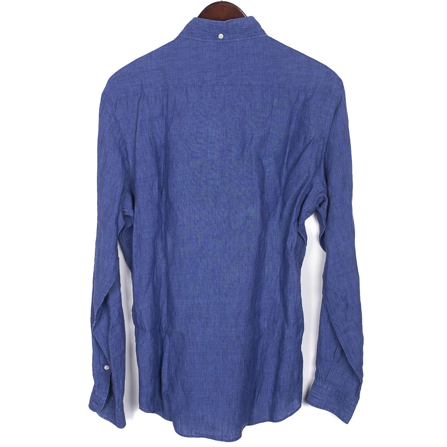 Blue Linen Buttondown Shirt