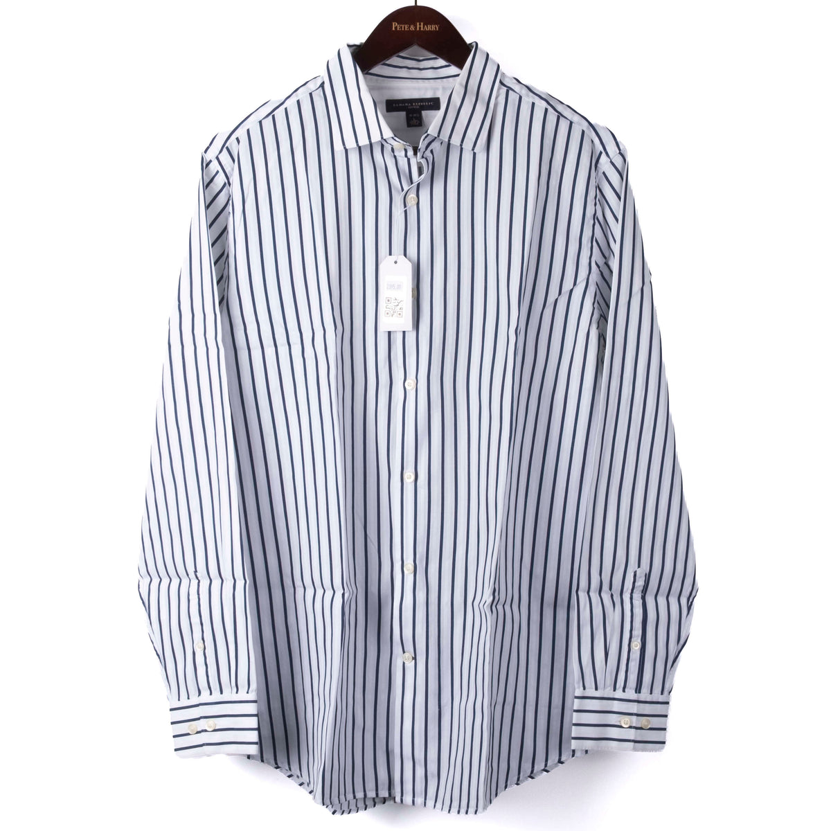 Blue Striped Business Shirt