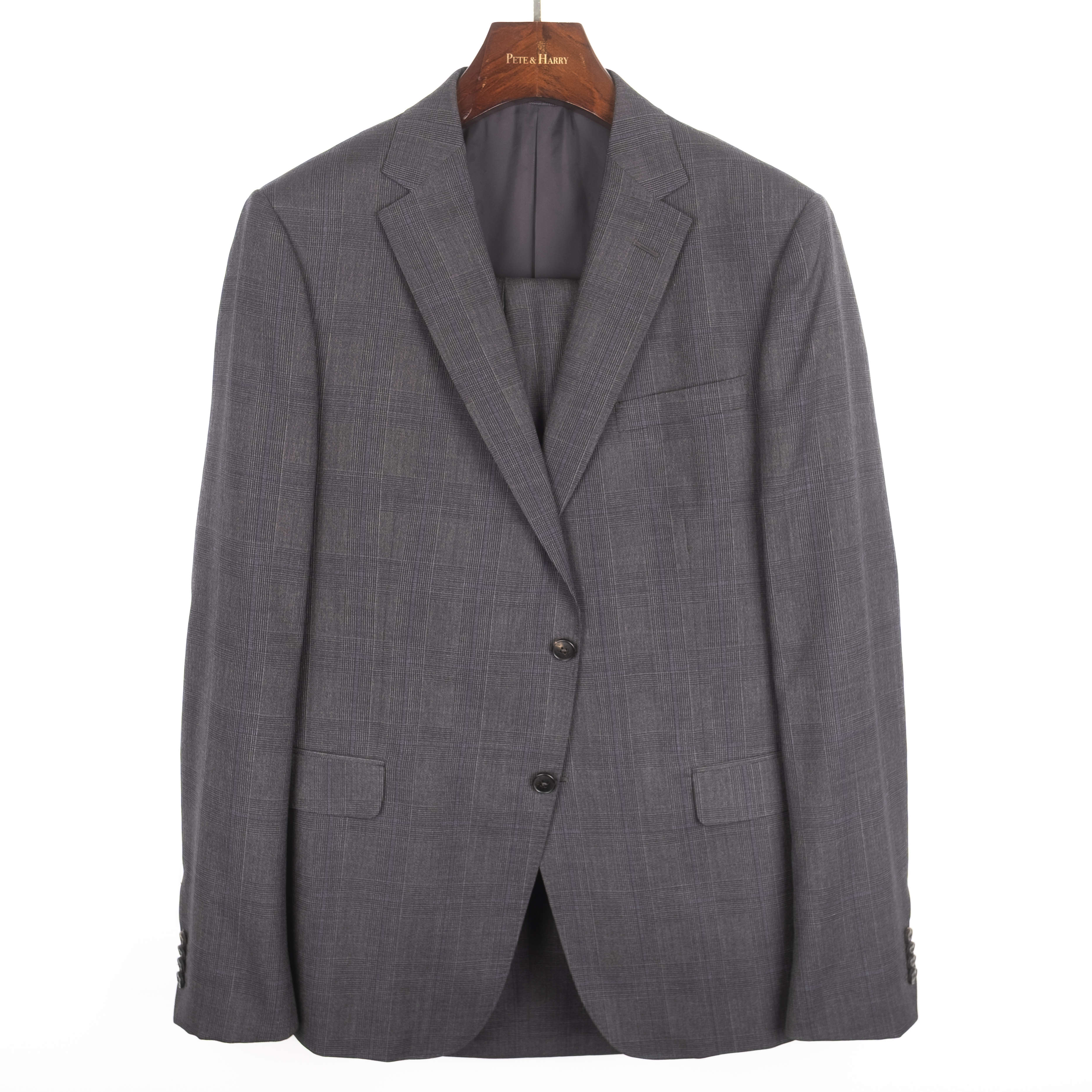 Grey Checked Business Suit