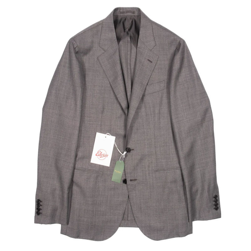 Neapolitan Hand Tailored Grey Business Suit Sz 46