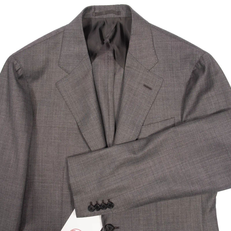 Neapolitan Hand Tailored Grey Business Suit Sz 46