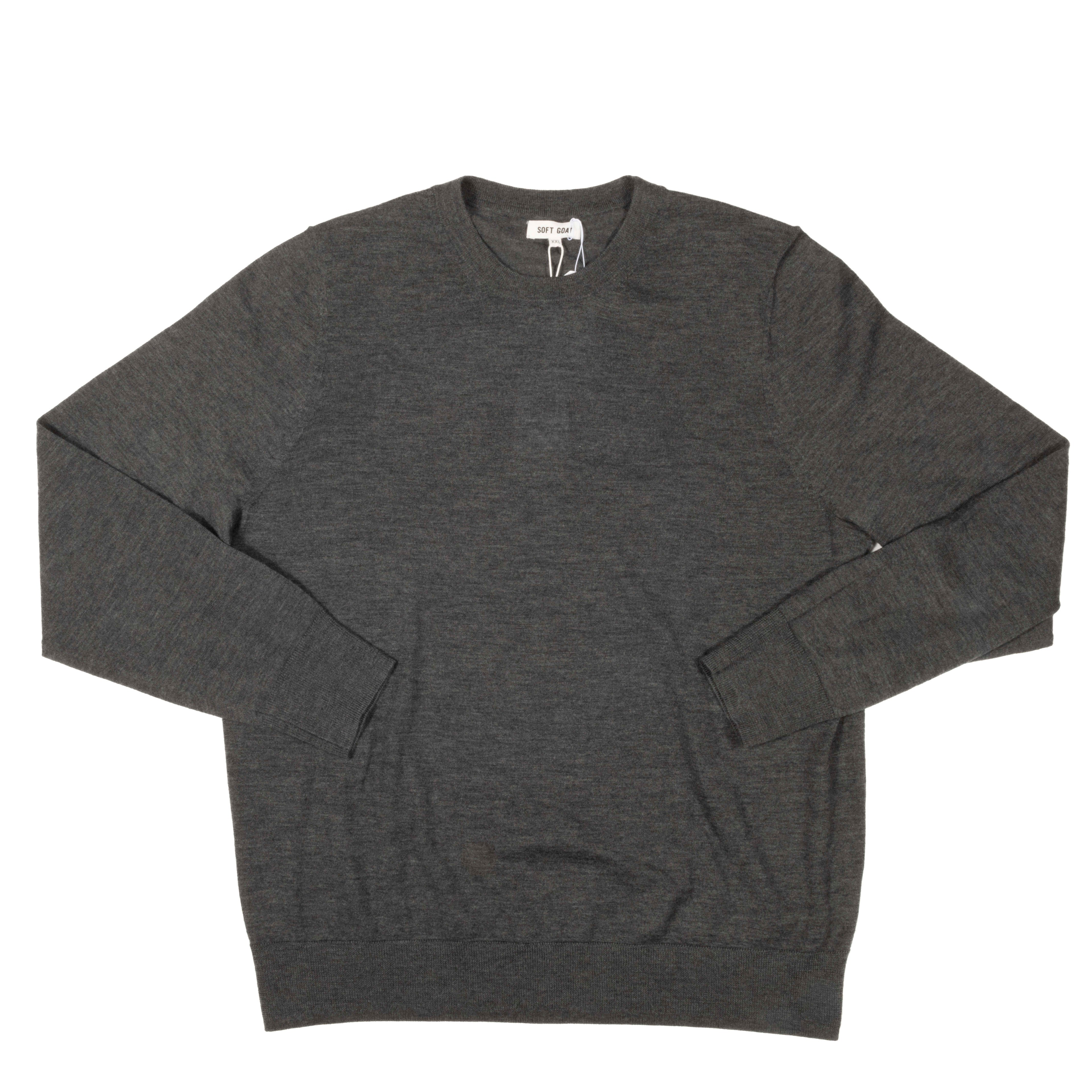 Soft Goat Flannel Fine Knit O-neck Sz XL (EU)