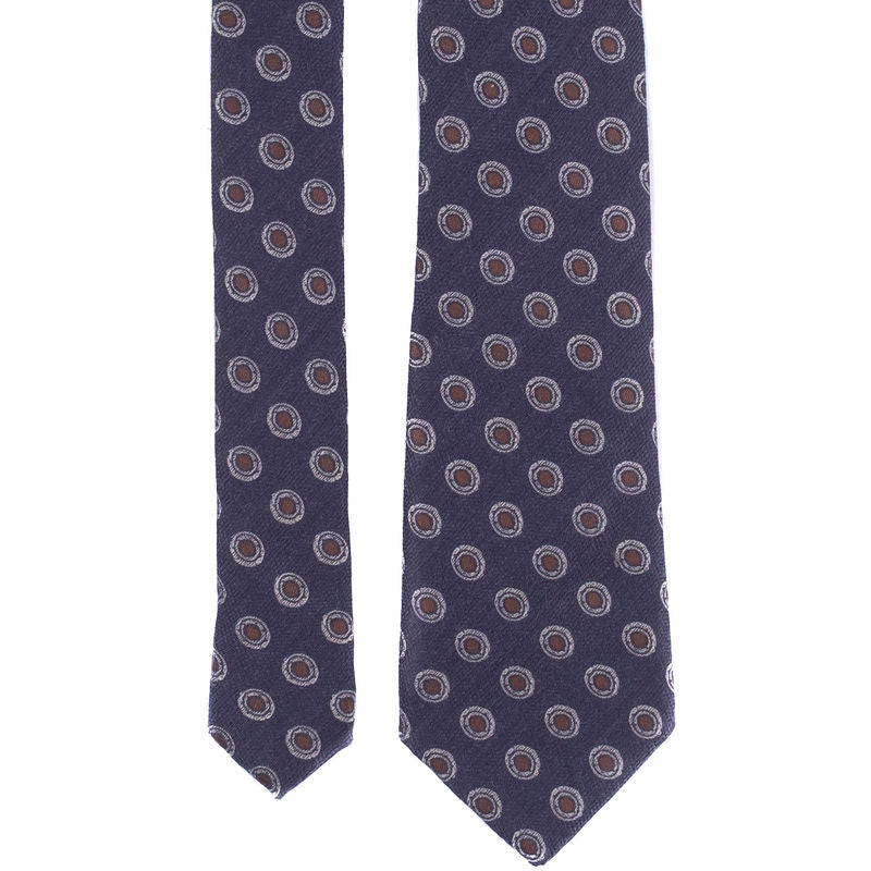Navy Patterned Tie
