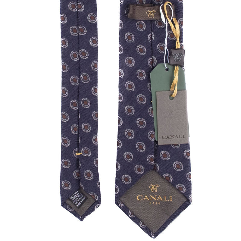 Navy Patterned Tie