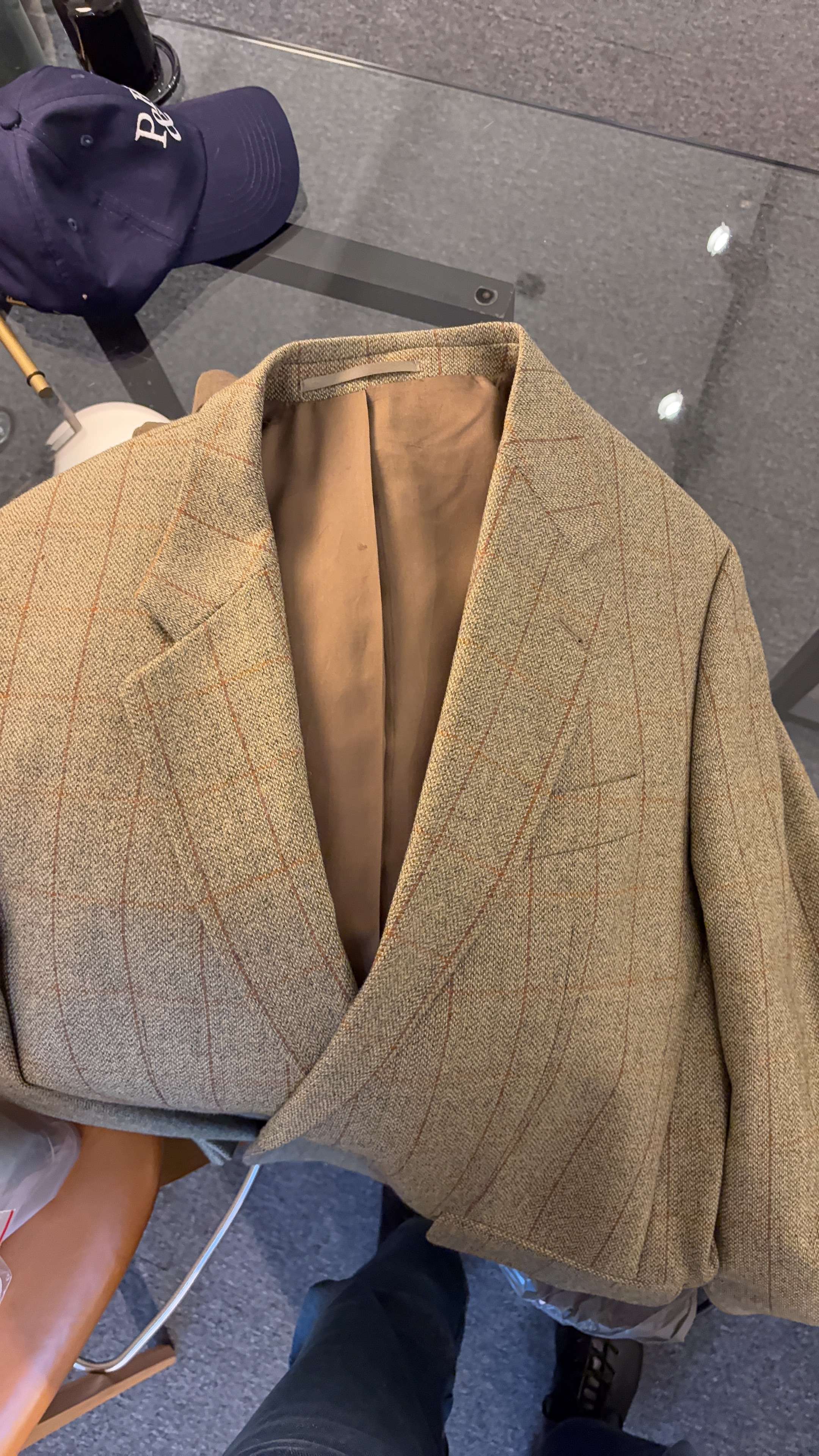 Green Check Tweed Sport Coat