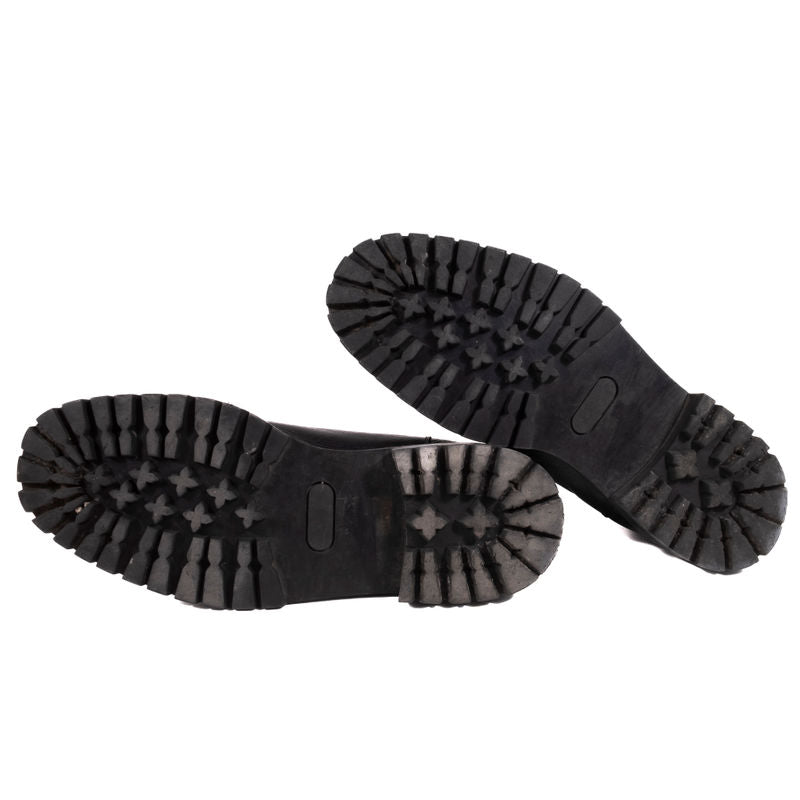 Common Projects Black Chelsea Boots with Commando Sole