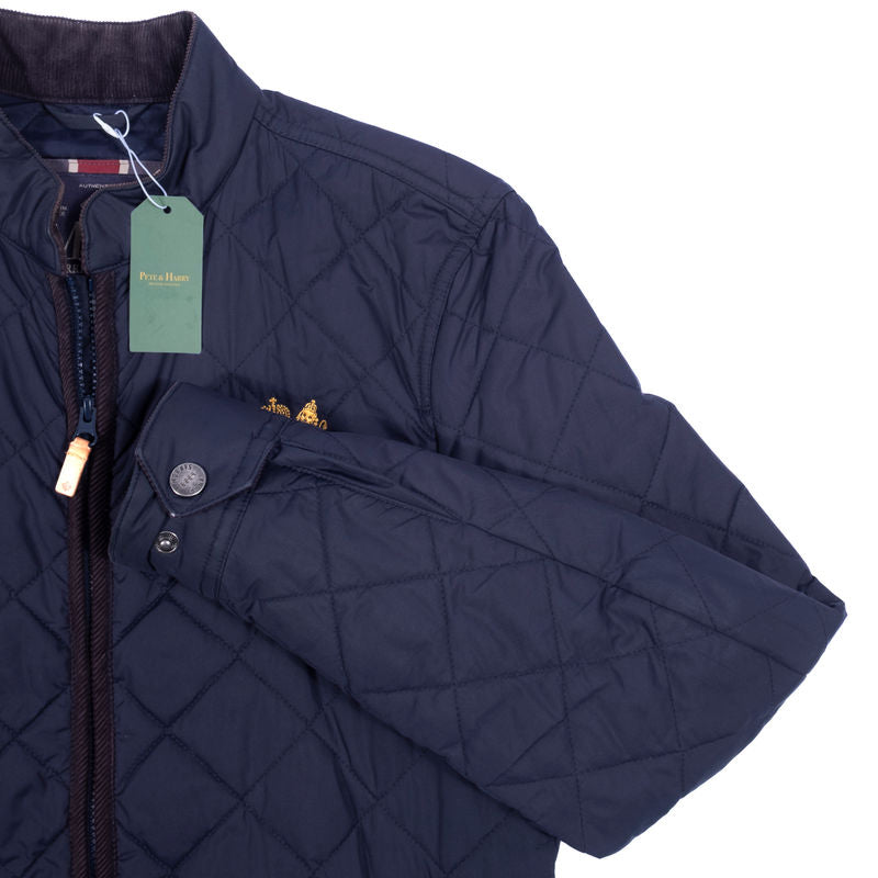 Navy Quilted Jacket